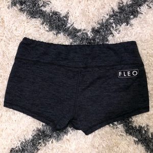 Heathered Navy Fleo Low Rise Shorts - Medium